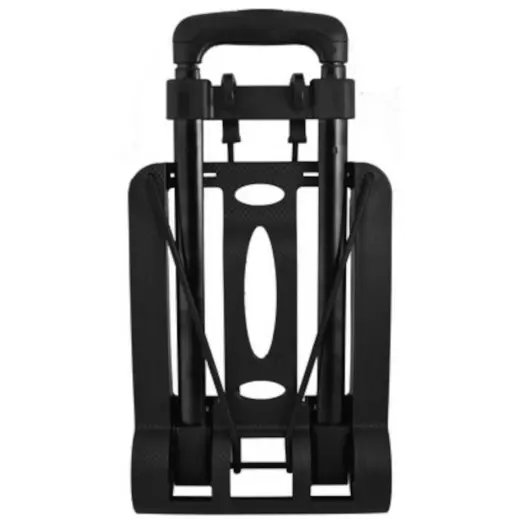 Foldable Luggage Trolley Black Closed
